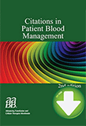 Citations in Patient Blood Management